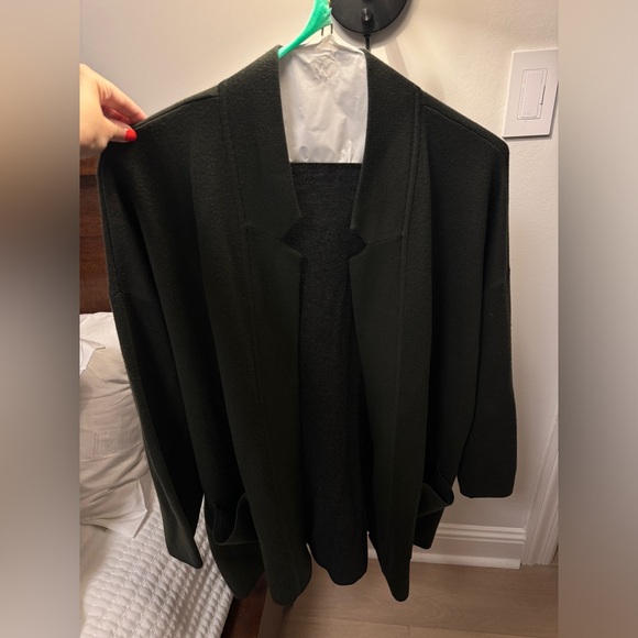 Eileen Fisher Green Sweater Cardigan Size XL - Picture 2 of 3